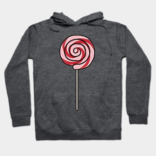 Fun Swirl Lolly Pop Cartoon Style Illustration Hoodie